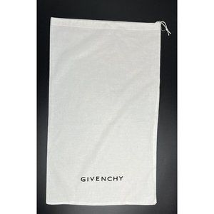 White Givenchy  Drawstring Garment / Dust Bag Pouch Size 22"  X 13.5"